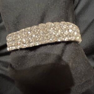 18k Gold Plated Sparkling Rhinestone Flex Bracelet